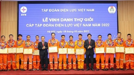 Tổng công ty Phát điện 3: 6 thợ giỏi cấp Tập đoàn Điện lực Việt Nam được vinh danh