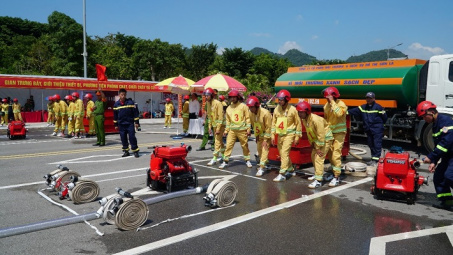 Công ty Thủy điện Sơn La đoạt 2 giải Nhất tại hội thao nghiệp vụ lực lượng PCCC cơ sở, dân phòng