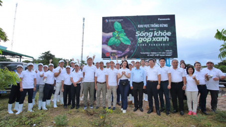 Panasonic khởi động chương trình trồng rừng “Sống khỏe góp xanh”