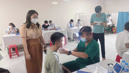 Hơn 4.200 người lao động Công ty Cổ phần Tiên Hưng được khám sức khoẻ định kỳ và khám hậu Covid-19