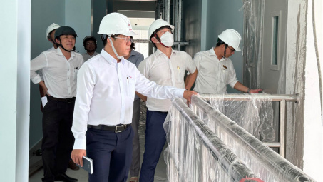 EVNHCMC thi công nước rút Trạm biến áp 220/110kV Tân Cảng