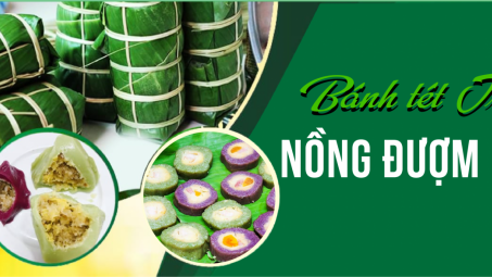 Bánh tét Trà Cuôn nồng đượm khó quên