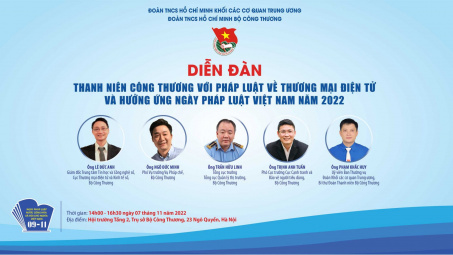 Đoàn Bộ Công Thương tổ chức Diễn đàn “Thanh niên Công Thương với pháp luật về thương mại điện tử"
