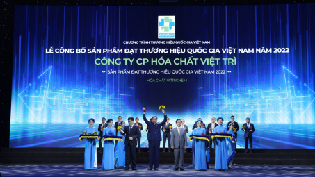 Công ty Cổ phần Hoá chất Việt Trì tiếp tục là Thương hiệu quốc gia Việt Nam năm 2022