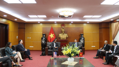 Thứ trưởng Đỗ Thắng Hải tiếp Đại sứ đặc mệnh toàn quyền Hợp chủng quốc Hoa Kỳ tại ASEAN