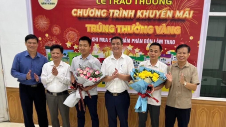 Cơ hội trúng Vàng SJC khi mua sản phẩm phân bón Lâm Thao