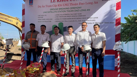 CNG Việt Nam khởi công xây dựng trạm cấp khí LNG đầu tiên tại KCN Thuận Đạo, Long An