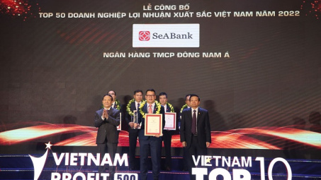 SeABank 5 lần liên tiếp lọt Top 50 doanh nghiệp có lợi nhuận xuất sắc Việt Nam