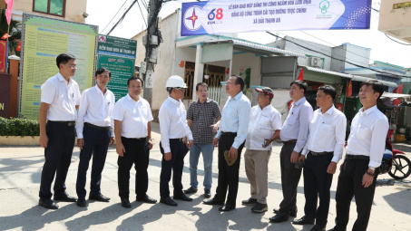 Khởi động công trình ngầm hóa lưới điện xã đảo Thạnh An, huyện Cần Giờ, TP. Hồ Chí Minh