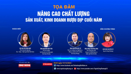 [Tọa đàm trực tuyến] Nâng cao chất lượng sản xuất, kinh doanh rượu dịp cuối năm