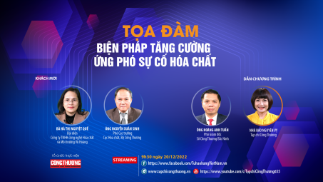 Tọa đàm trực tuyến: Biện pháp tăng cường ứng phó sự cố hóa chất