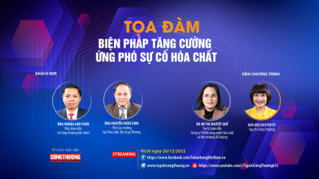 [Tọa đàm trực tuyến] Biện pháp tăng cường ứng phó sự cố hóa chất