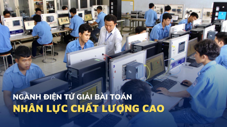 Ngành điện tử giải quyết bài toán nhân lực chất lượng cao