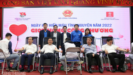 Giọt hồng Công Thương 2022: Lan tỏa mạnh mẽ thông điệp hiến máu tình nguyện