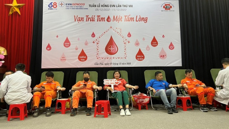 Nhiệt điện Mông Dương hưởng ứng Tuần lễ hồng EVN lần thứ VIII