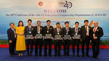 Thêm 64 kỹ sư EVNHCMC được nhận Chứng chỉ ASEAN tại CAFEO-40
