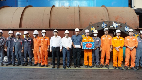 Trên công trường đại tu tổ máy ST14 Nhà máy Nhiệt điện Phú Mỹ 1