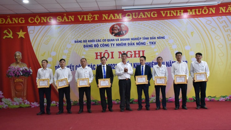 Đảng bộ Công ty Nhôm Đắk Nông-TKV: Hoàn thành xuất sắc nhiệm vụ năm 2021