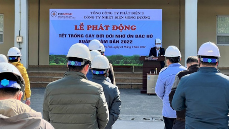 Nhiệt điện Mông Dương: Phát động "Tết trồng cây" Xuân Nhâm Dân 2022