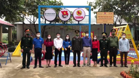 Đoàn Thanh niên Casumina: Khánh thành sân chơi thiếu nhi tại điểm trường Mầm non Đồng Yên