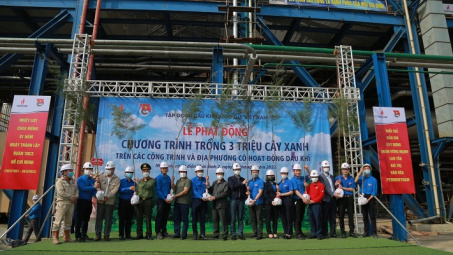 Petrovietnam phát động chương trình trồng 3 triệu cây xanh