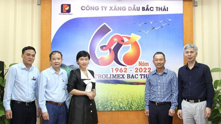 Tổng công ty hóa dầu Petrolimex thăm và làm việc với Petrolimex Bắc Thái