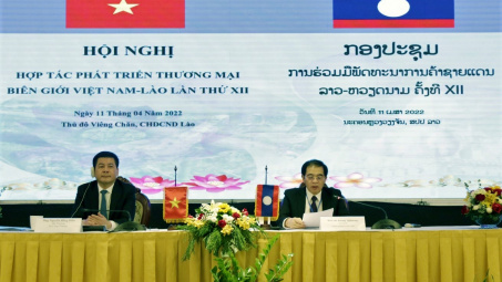 Hội nghị hợp tác phát triển thương mại biên giới Việt Nam - Lào lần thứ XII