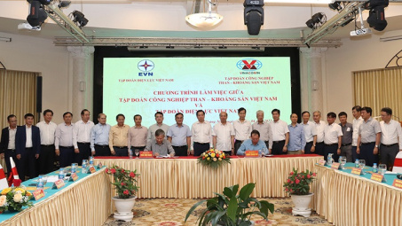 EVN và TKV ký biên bản phối hợp đảm bảo cung ứng than