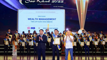 Ứng dụng đầu tư tài chính Wealth Management trên App MBBank đạt giải Sao Khuê 2022