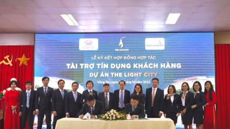 Hodeco - Vietcombank Vũng Tàu:Tài trợ tín dụng dự án Khu Đô thị The Light City