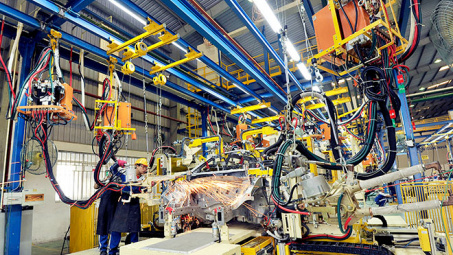 Sản xuất công nghiệp tăng trưởng khả quan