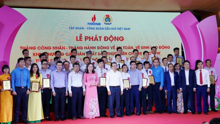 Người lao động PV GAS được tôn vinh tại Lễ phát động Tháng Công nhân năm 2022
