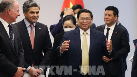 Thủ tướng Phạm Minh Chính tiếp các tổ chức, tập đoàn kinh tế lớn của Hoa Kỳ và thế giới