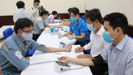 Hoạt động hiến máu nhân đạo - Nghĩa cử cao đẹp tại Công ty Nhiệt điện Phú Mỹ