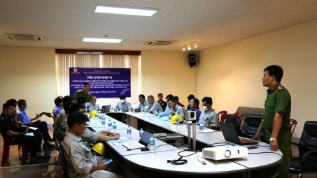 Nâng cao kỹ năng phòng cháy, chữa cháy tại Nhà máy Điện mặt trời Đa Mi