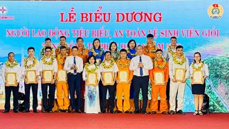 EVNGENCO1 biểu dương Người lao động tiêu biểu và An toàn vệ sinh viên giỏi năm 2022