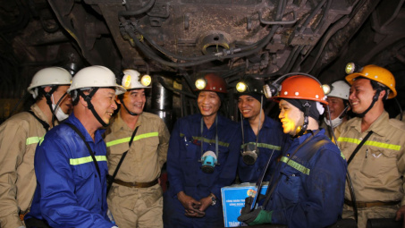 Đoàn công tác TKV đưa ra 7 nhiệm vụ cho Công ty Than Khe Chàm