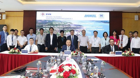 Ký hợp đồng cung cấp thiết bị cơ điện và dịch vụ kỹ thuật cho Dự án Nhà máy Thủy điện Ialy mở rộng