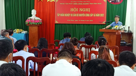 Vĩnh Phúc:Tổ chức hội nghị tập huấn nghiệp vụ cán bộ khuyến công cấp xã năm 2022