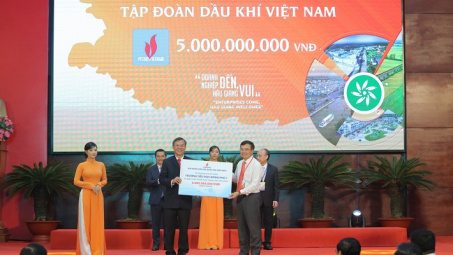 PV GAS tiếp tục chương trình xây dựng trường học tại tỉnh Hậu Giang