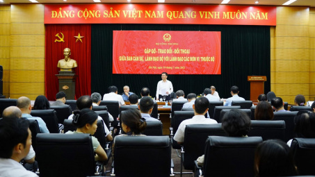 Ban cán sự Đảng Bộ Công Thương đối thoại với lãnh đạo các đơn vị: Lắng nghe để giải quyết rốt ráo
