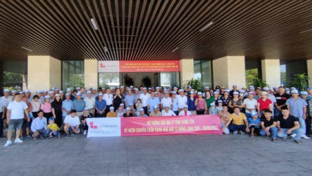 Xi măng Long Sơn: Đón nhà phân phối và khách hàng tại tỉnh Hưng Yên về tham quan