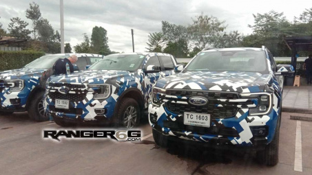 Ford Ranger thế hệ mới bị bắt gặp chạy thử, lộ diện tuỳ chọn mới