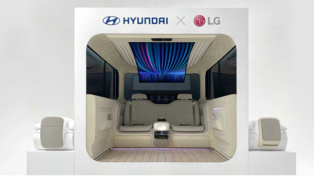 Hyundai kết hợp cùng LG ra mắt khoang cabin Ioniq Concept với thiết kế tương lai