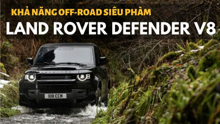 Xem khả năng offroad siêu phàm của Land Rover Defender V8 mới