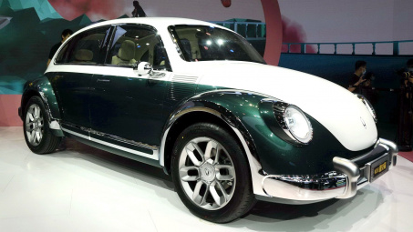 Volkswagen Beetle bị làm nhái trắng trợn tại Trung Quốc với phiên bản chạy điện