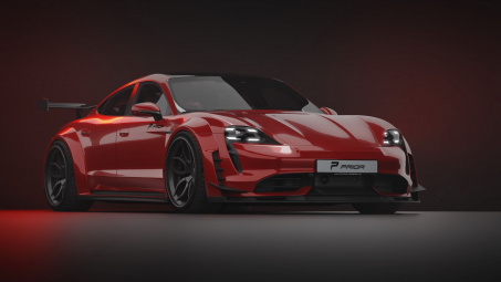 Mẫu xe điện thể thao Porsche Taycan có phiên bản độ ngoại thất thể thao thân rộng