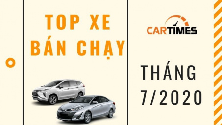 Infographic: Toyota Vios quay lại vị trí xe bán chạy nhất toàn thị trường tháng 7/2020