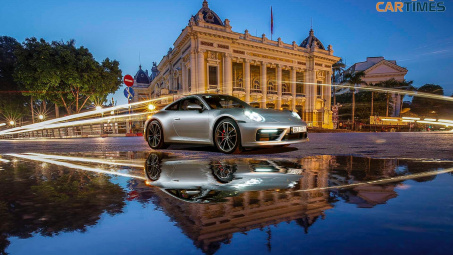 Lái siêu xe Porsche 911 "ngắm" những điểm đẹp nhất của Hà Nội trong 40 giây