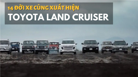 14 đời Toyota Land Cruiser cùng xuất hiện, ngỡ ngàng với "cụ tổ"